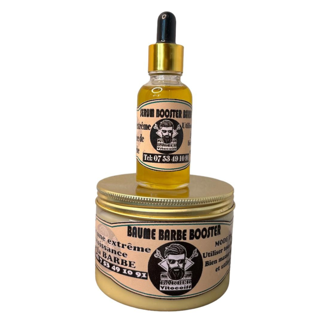 Baume Barbe Booster et Sérum Booster Barbe